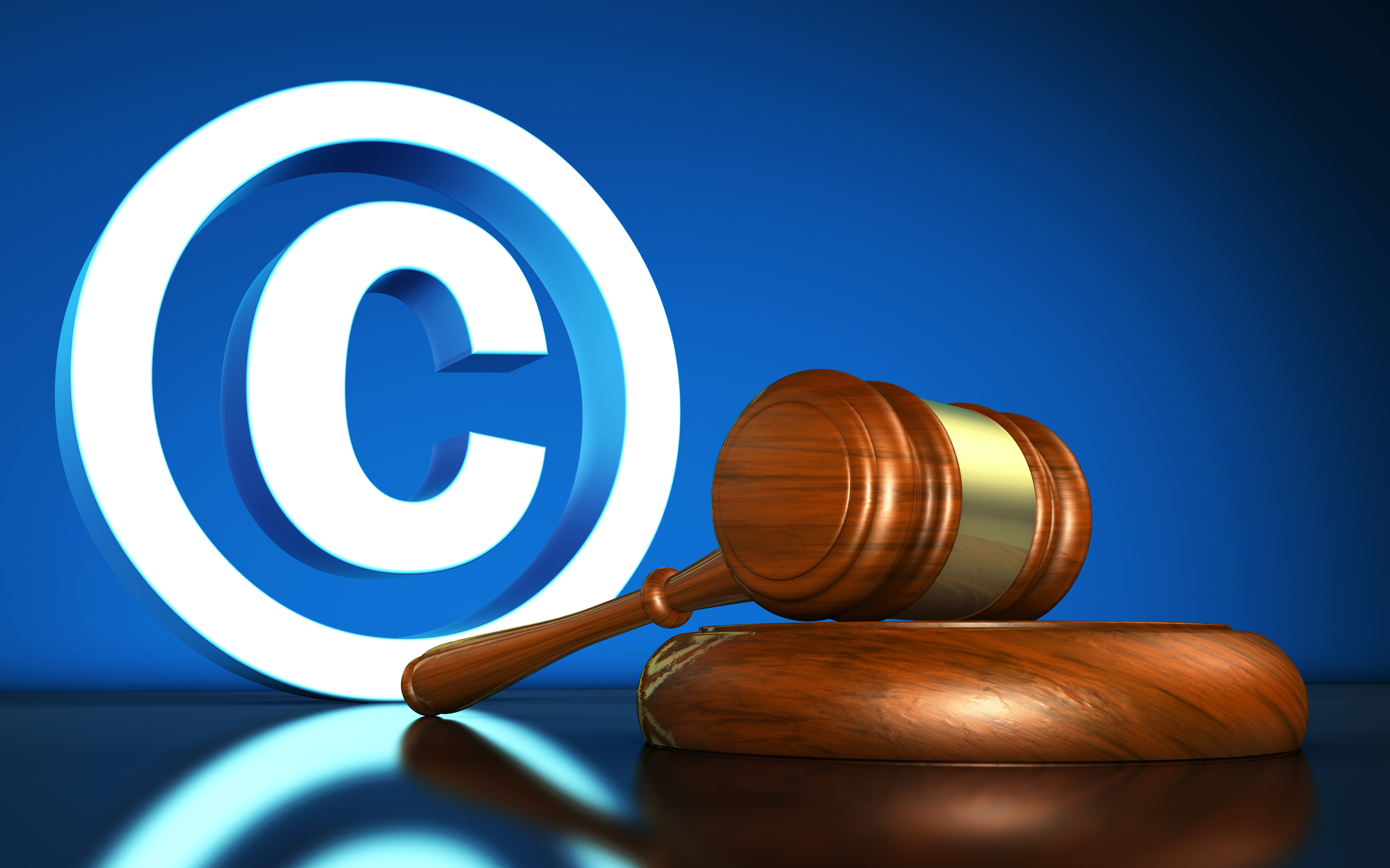 copyright logo with gavel