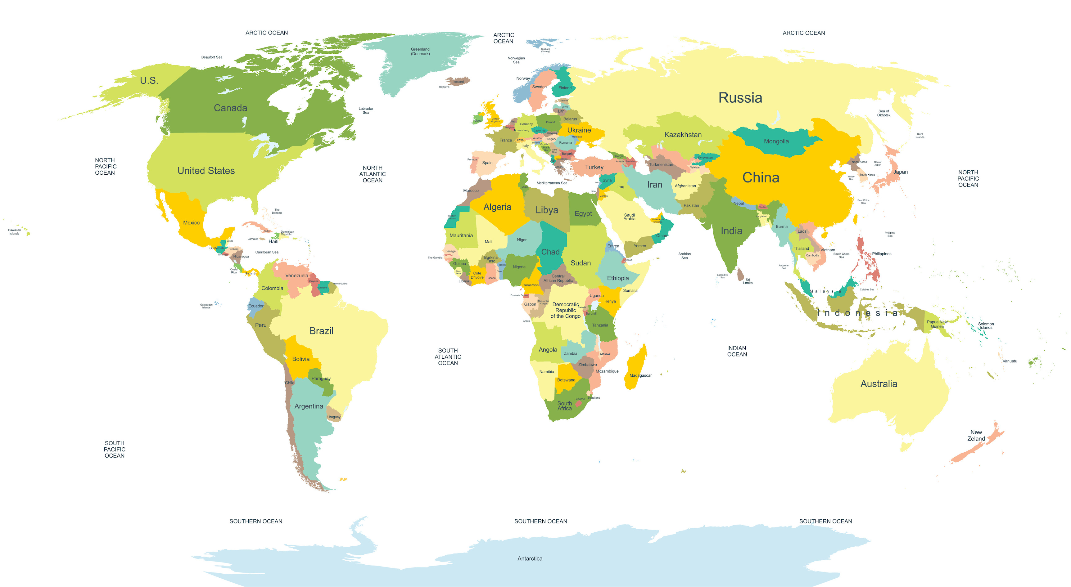 world map